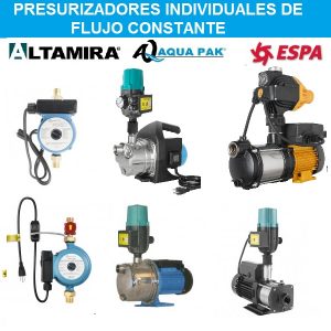 Presurizadores de agua de velocidad constante