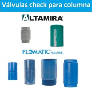Válvulas check para columna