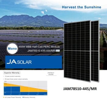 Panel solar de 455 W JA Solar