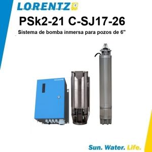 Bomba solar sumergible Lorentz PSK2 21 C SJ17 26