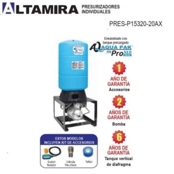 Hidroneumatico tanque vertical PRES P15320 20AX