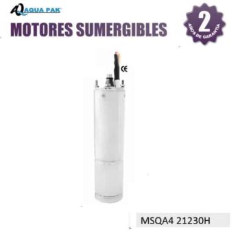 Motor sumergible de 2 HP Aqua Pak 1X230V 2H