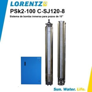 Bomba solar sumergible Lorentz PSK2 100 C SJ120 8