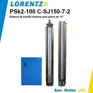 Bomba solar sumergible Lorentz PSK2 100 C SJ150 7 2
