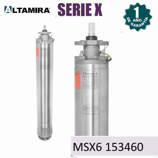 Motor eléctrico sumergible Altamira MSX6 153460 15 HP