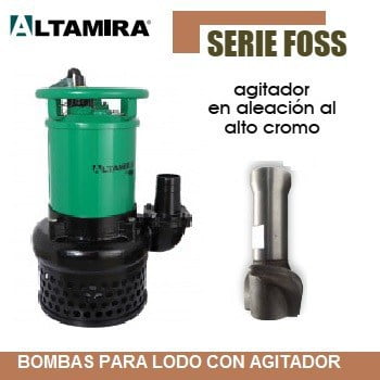 bomba para lodos con agitador 5 HP FOSS4-50-3230