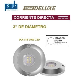 lámpara para alberca 10 W LED DLX-3-B-10W-12D