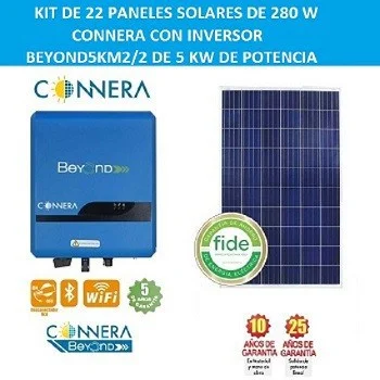 kit de 22 paneles solares de 280W