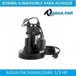 Bomba de achique de 1/2 HP SIGMA155AX