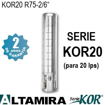 bomba sumergible Altamira KOR20 R75-2-6