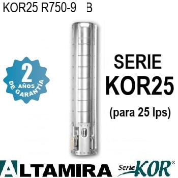 bomba sumergible Altamira KOR25 R750-9