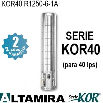 bomba sumergible Altamira 125 HP KOR40 R1250-6-1A