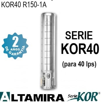 bomba sumergible Altamira 15 HP KOR40 R150-1A