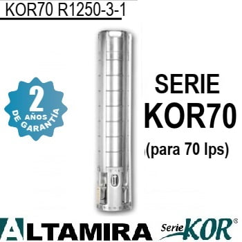 bomba sumergible Altamira 125 HP KOR70 R1250-3-1