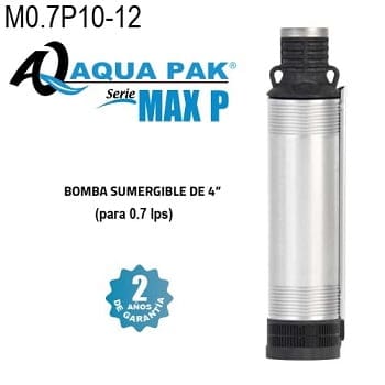 bomba sumergible 1 HP Aqua Pak M0.7P10-12