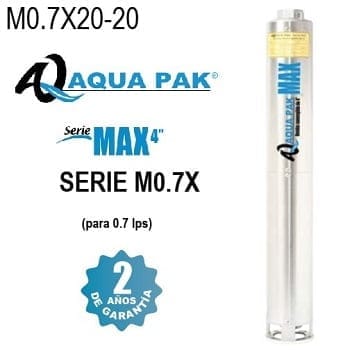 bomba sumergible 2 HP Aqua Pak M0.7X20-20