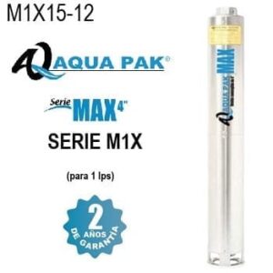 bomba sumergible 1 1/2 HP Aqua Pak M1X15-12