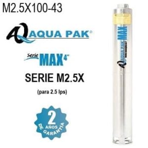 bomba sumergible 10 HP Aqua Pak M2.5X100-43