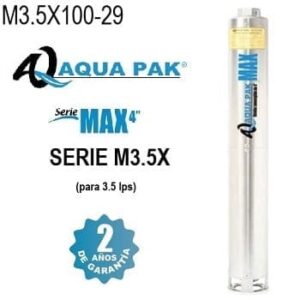 bomba sumergible 10 HP Aqua Pak M3.5X100-29