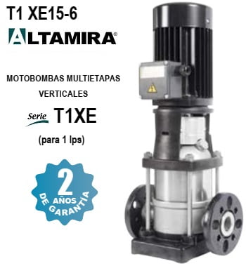 bomba vertical 1 1/2 HP Altamira T1 XE15-6