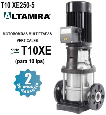 bomba vertical 25 HP Altamira T10 XE250-5