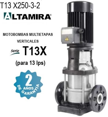 bomba vertical 25 HP Altamira T13 X250-3-2