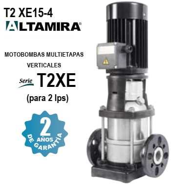 bomba vertical 1 1/2 HP Altamira T2 XE15-4