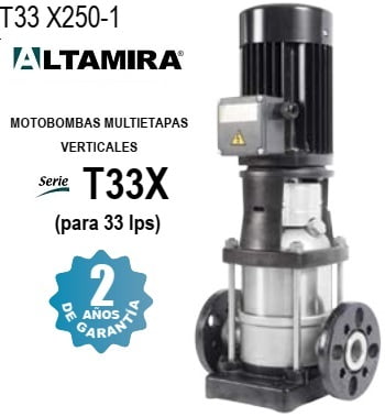 bomba multietapas vertical 25 HP T33 X250-1