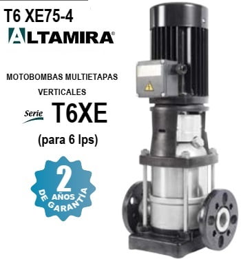 bomba vertical 7.5 HP Altamira T6 XE75-4