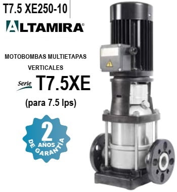 bomba vertical 25 HP Altamira T7.5 XE250-10