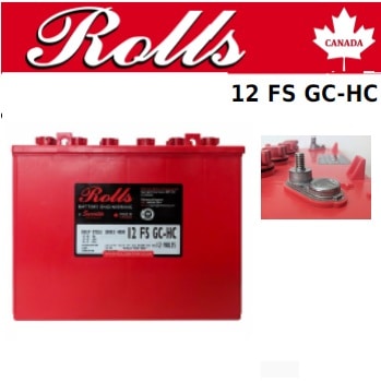 Batería solar 12V 155 Ah Rolls 12 FS GC-HC