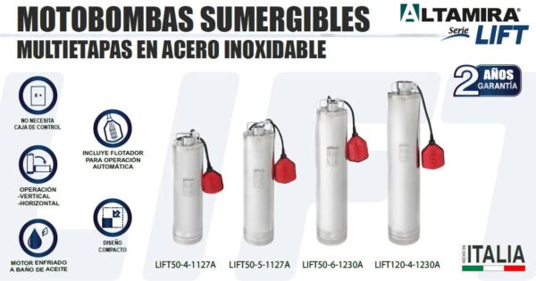 Motobombas sumergibles LIFT