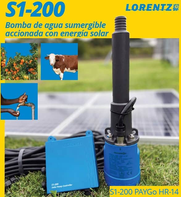 Kit bomba solar sumergible S1-200 HR-14