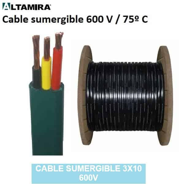 Cable sumergible 3x10 600 V