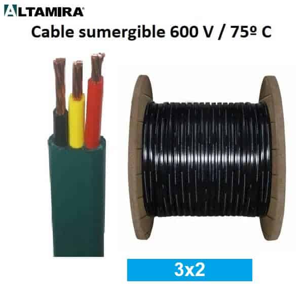 Cable sumergible 3x2 600 V