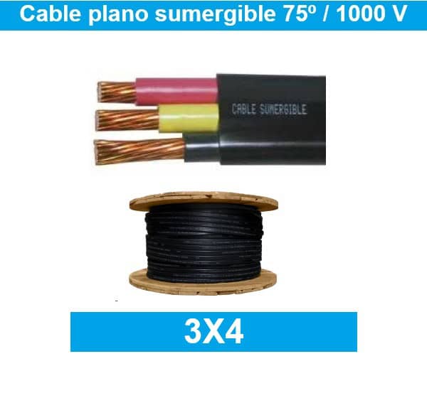 Cable sumergible 3x4 1000V