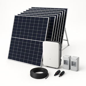 Kit de 20 paneles solares de 620W e inversor Afore o Connera