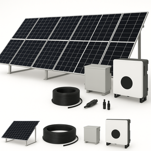 kit de 10 paneles solares de 730w e inversor connera